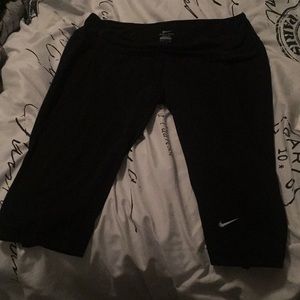 Dry fit aerobic capris black